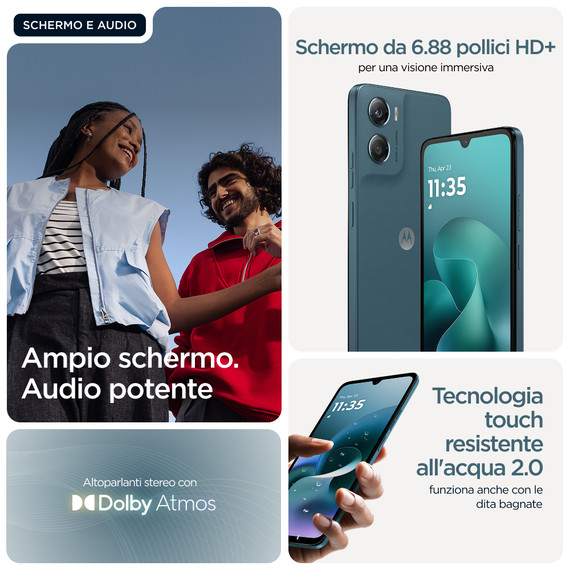 Motorola moto g06 power 17,5 cm (6.88") Doppia SIM Android 15 4G USB tipo-C 4 GB 64 GB 7000 mAh Blu