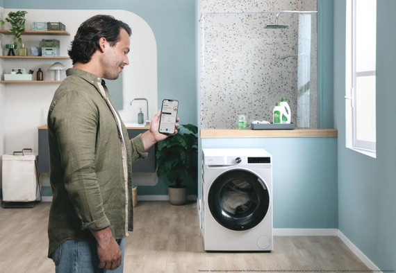 Candy ProWash 500, Lavatrice Carica Frontale 13 KG, 20% più efficente della classe A, 1400 giri, Bianco, Inverter, Vapore, Wi-Fi, Smart Wash, BR 413BL8-S