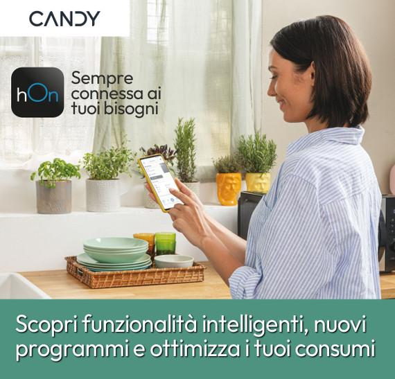 Candy ProWash 500, Lavatrice Carica Frontale 13 KG, 20% più efficente della classe A, 1400 giri, Bianco, Inverter, Vapore, Wi-Fi, Smart Wash, BR 413BL8-S