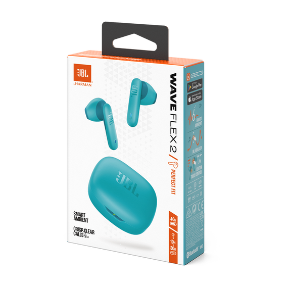 JBL Wave Flex 2 Auricolari True Wireless Bluetooth 5.3 IP54 - Blu
