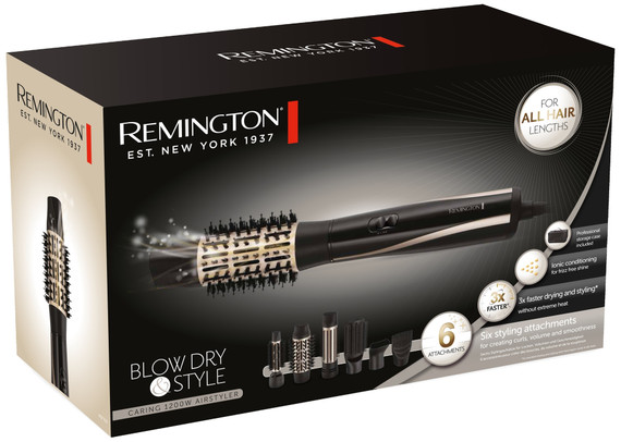 Remington AS7700 Spazzola ad aria calda Nero 1200 W 3 m