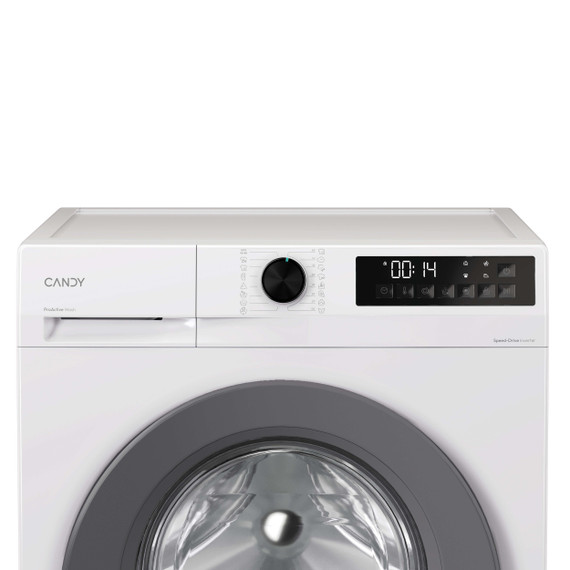 Candy ProWash 300, Lavatrice Carica Frontale 10 KG, 20% più efficente della classe A, 1400 giri, Bianco, Inverter, Fresh Vapor, 8 Cicli Rapidi, GD 410G8-S