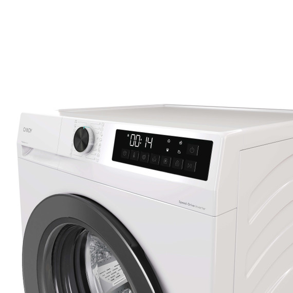 Candy ProWash 300, Lavatrice Carica Frontale 10 KG, 20% più efficente della classe A, 1400 giri, Bianco, Inverter, Fresh Vapor, 8 Cicli Rapidi, GD 410G8-S