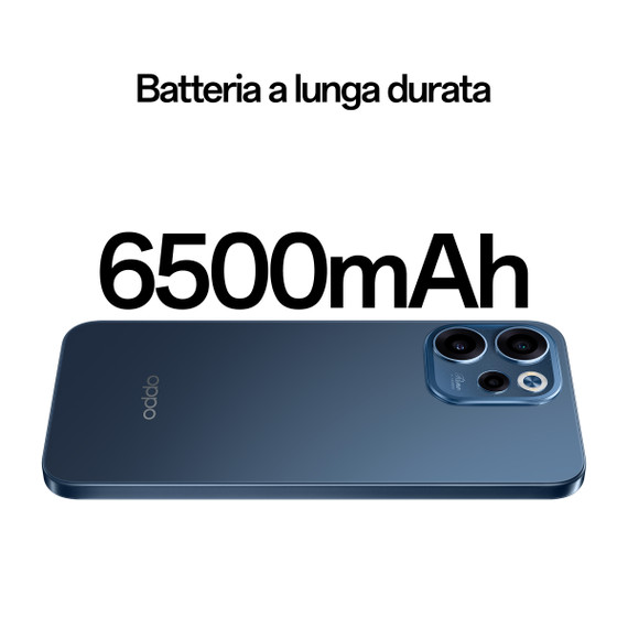 OPPO Reno15 FS 5G AI Smartphone, Tripla fotocamera 50+8+2MP, Selfie 50MP, Display 6.57” 120HZ AMOLED FHD+, 6500mAh, RAM 8GB(Esp2GB/4GB/8GB)+ROM 512GB [Versione Italia], Twilight Black