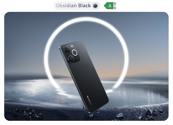 realme Note smartphone 17,1 cm (6.74") Doppia SIM Android 15 4G USB tipo-C 4 GB 256 GB 6000 mAh Nero