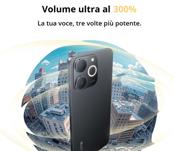 realme Note smartphone 17,1 cm (6.74") Doppia SIM Android 15 4G USB tipo-C 4 GB 256 GB 6000 mAh Nero