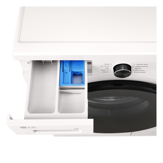 LG F2NX10S7NWB Lavatrice Slim 7 kg Classe A Ivory White