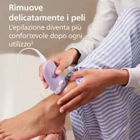 Philips Serie 4000 Epilatore con filo lilla con 4 accessori BRE257/00