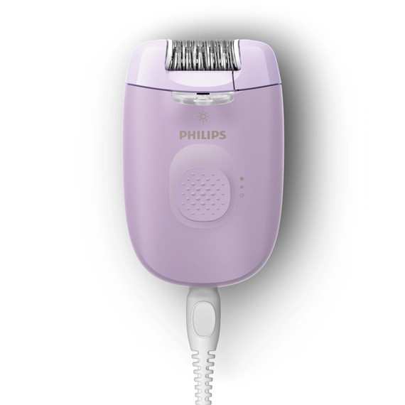 Philips Serie 4000 Epilatore con filo lilla con 4 accessori BRE257/00