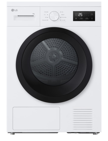 LG RNA1008NWK Asciugatrice 8kg Pompa di calore, Classe D, 8 programmi, Sensore asciugatura