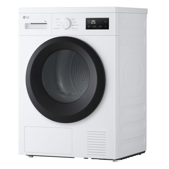 LG RNA1008NWK Asciugatrice 8kg Pompa di calore, Classe D, 8 programmi, Sensore asciugatura