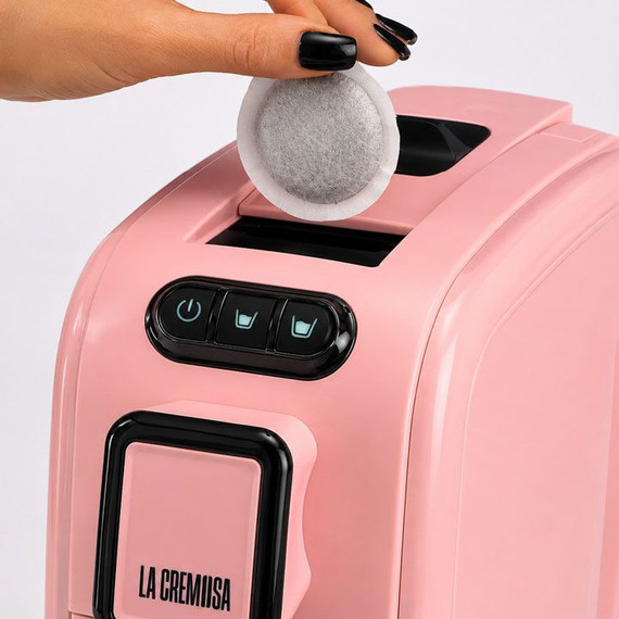 Toraldo La Cremosa Macchina Caffè a Cialde Rosa 1100W 19 Bar