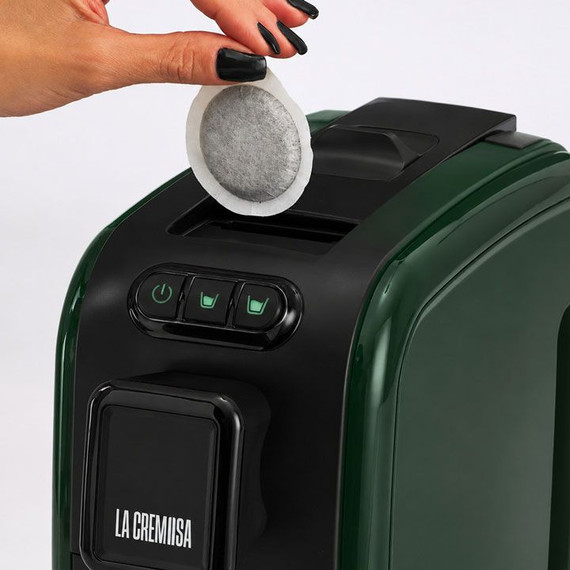 Toraldo La Cremosa Macchina Caffè a Cialde Verde 1100W 19 Bar