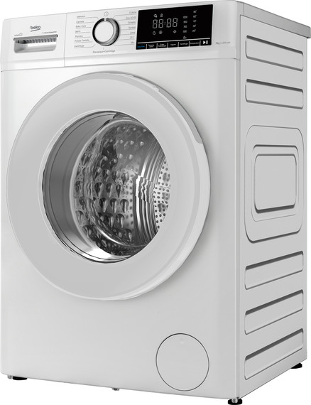Beko b100 BMX7126DW 7kg classe A bianco, inverter 1200 giri, display XL, oblò bianco, funzione vapore