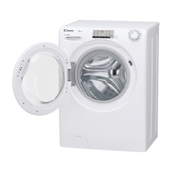Candy Easy, Lavatrice Carica Frontale 8 KG, Classe A, 1200 giri, Bianco, Inverter, EY284DWM5/1-S