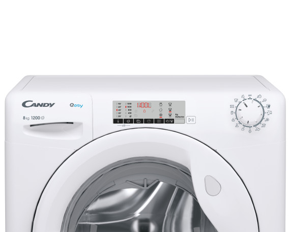 Candy Easy, Lavatrice Carica Frontale 8 KG, Classe A, 1200 giri, Bianco, Inverter, EY284DWM5/1-S