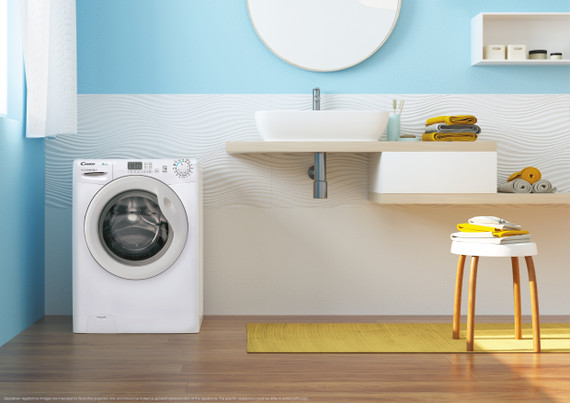 Candy Easy, Lavatrice Carica Frontale 8 KG, Classe A, 1200 giri, Bianco, Inverter, EY284DWM5/1-S