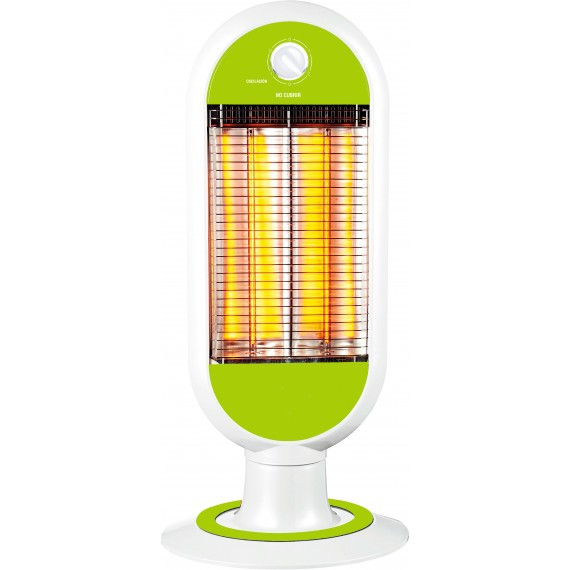 GADIP GTCH26 Noah Stufa al Carbonio Oscillante 1000 W Bianco/Verde