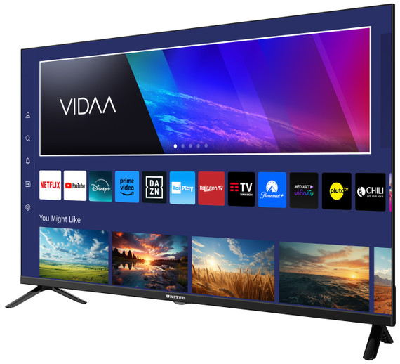 United UNLED43M10VDA SMART TV 43" FULL HD, Sistema operativo VIDAA, Triplo tuner DVBT2/C/S2 HEVC MAIN10, Dolby Audio, Parental Control