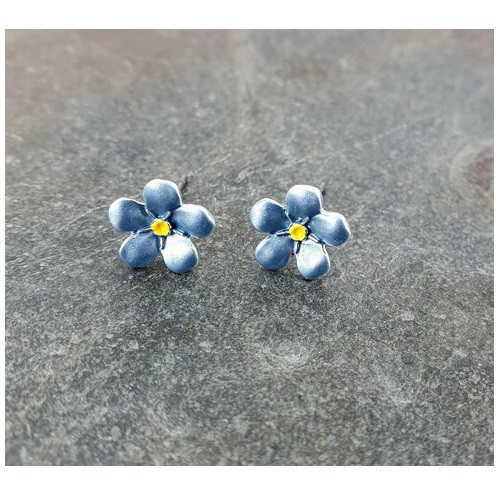 Silver Plated Mini Forget Me Not Earring with gift box