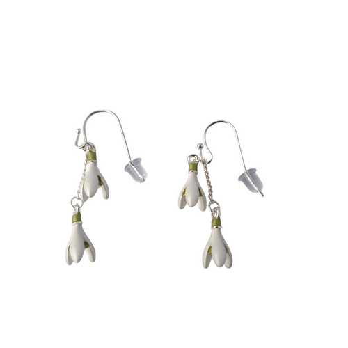 Silver Finish Snowdrop Earring
