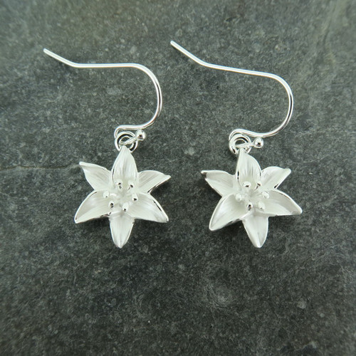 Silver Plated Lily Earring