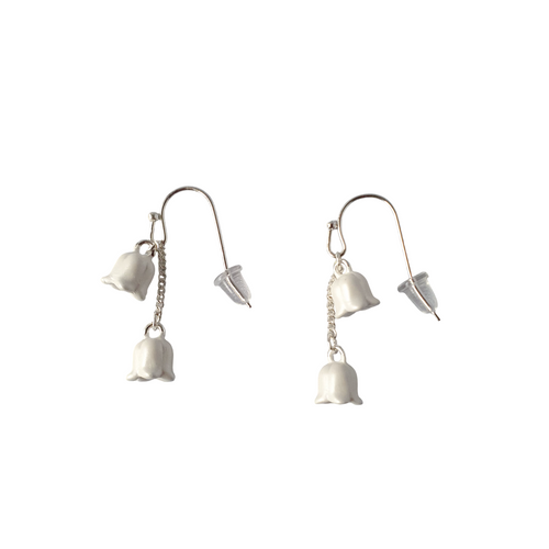 Silver Finish Lily of The Valley Earring