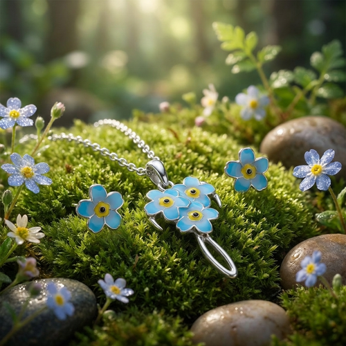 Tide Jewellery Forget-me-not set