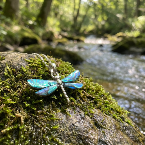 Tide Jewellery Blue dragonfly necklace