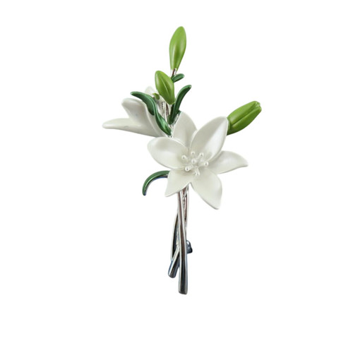 Lily Bouquet White Flower Brooch Lily Bouquet White Flower Brooch