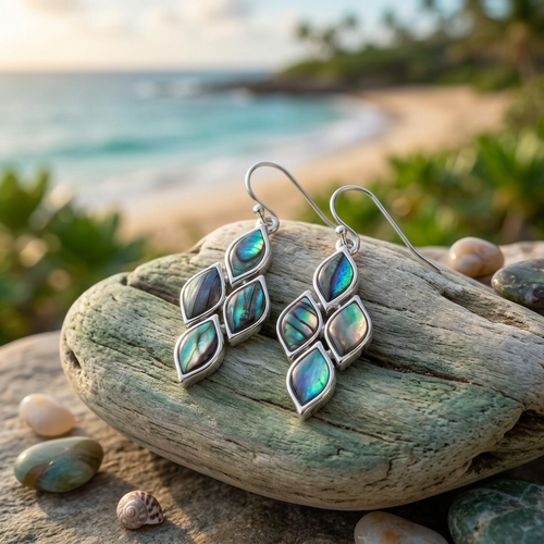 Tide Jewellery Natural articulated diamond earrings