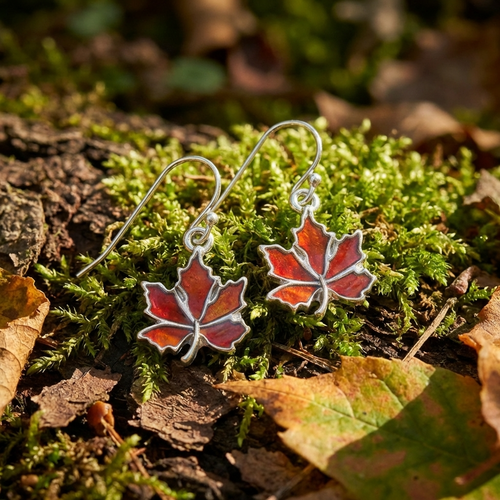 Tide Jewellery Autumn leaf earrings