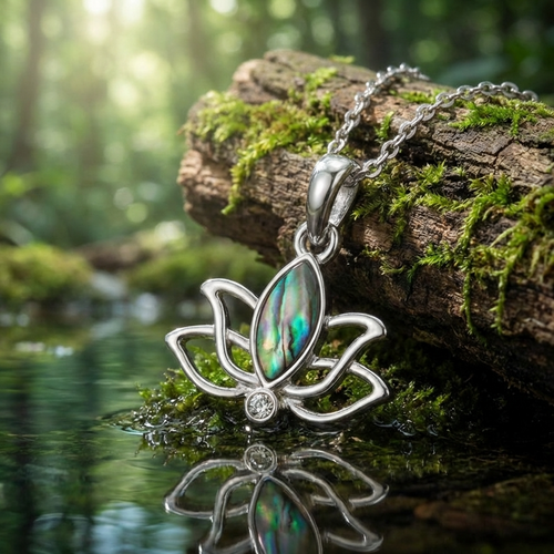 Tide Jewellery Lotus flower necklace