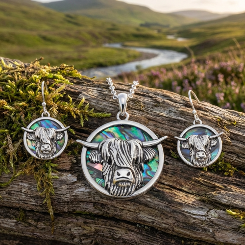 Tide Jewellery Highland cow set