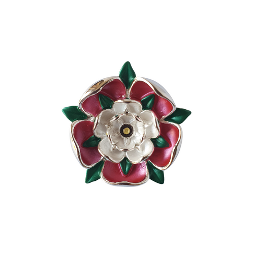 Silver Finish Tudor Rose Brooch Silver Finish Tudor Rose Brooch