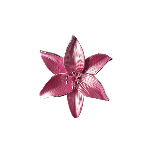 Lily Pink Star gazer Flower Brooch Lily Pink Star gazer Flower Brooch