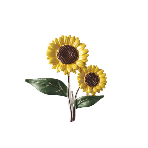 Sunflower Yellow Flower Brooch Sunflower Yellow Flower Brooch