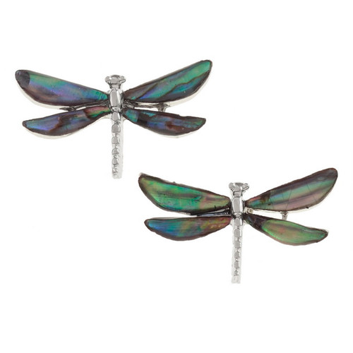 Natural dragonfly earrings