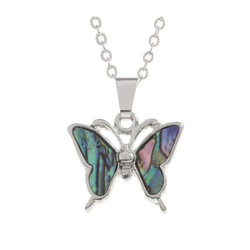 Natural butterfly necklace
