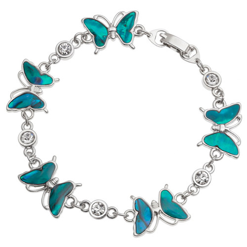 Blue butterfly bracelet