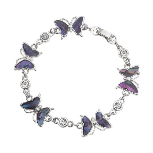 Purple butterfly bracelet
