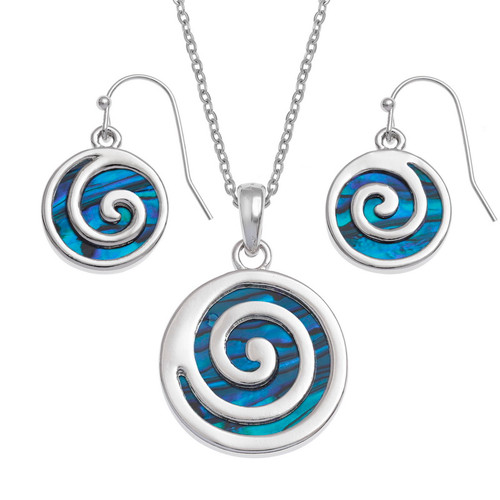 Paua Shell Spiral set