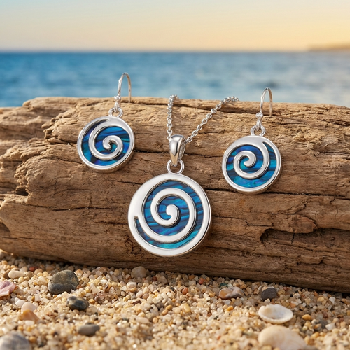 Paua Shell Spiral set