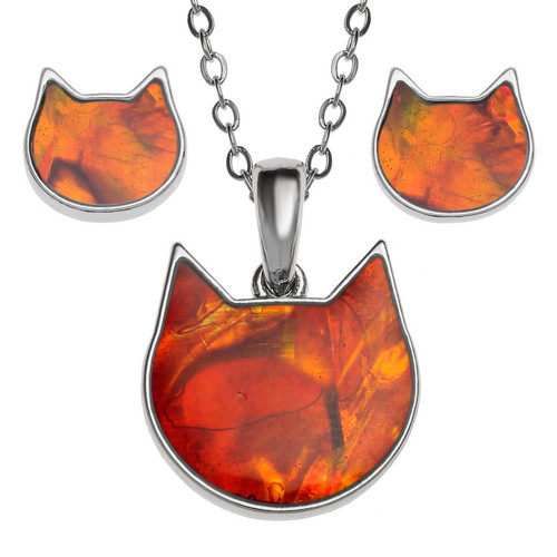 Paua Shell Ginger cat set