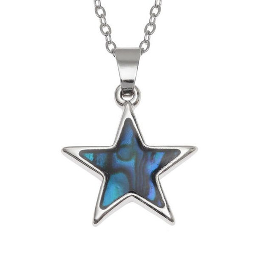 Tide Jewellery inlaid blue Paua shell Star pendant