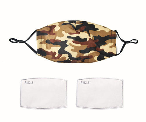 Camouflage military face mask with Filter size M/L