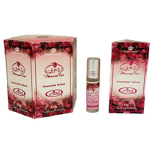Al-Rehab Moroccan Rose Roll On Perfume Oil - 6ml (With Retail Box)