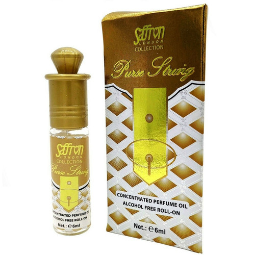 Saffron Purse String Roll On Perfume Oil - 6ml (With Retail Box)