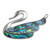 Tide Jewellery inlaid Paua shell swan brooch