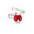 925 Silver Adjustable Poppy Ring - Mixed Real Flower